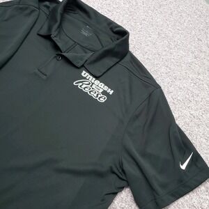 Reese's Peanut Butter Logo Employee Golf Black Large NIKE Polo Swoosh Promo